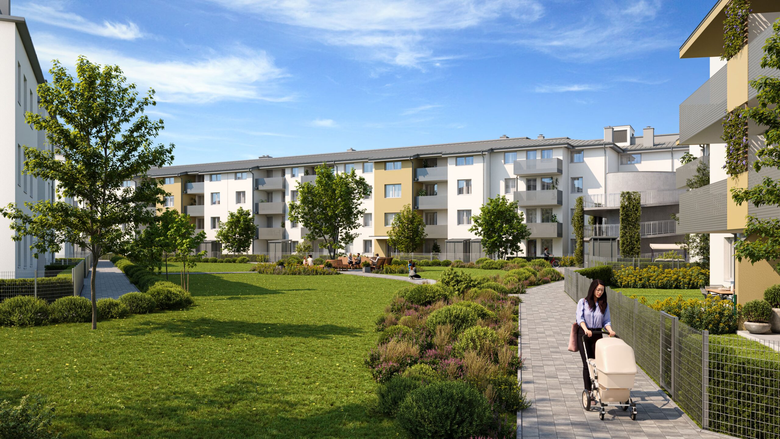 Außenrendering Terrakottaweg
